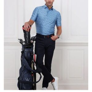 NEW Collars and Co CEO Tech Pull On Pants Navy Blue in Size 30 x 32